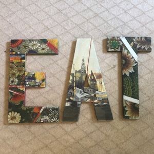 Anthropologie “EAT” letters